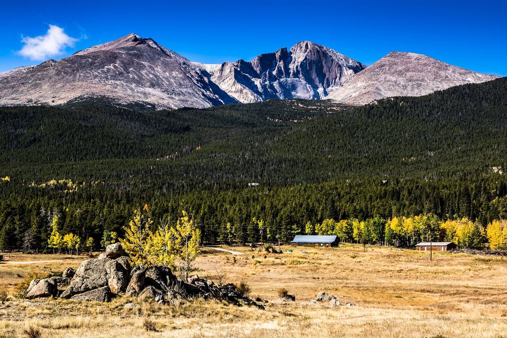 Longs Peak and Mount Meeker in Rocky Mountain National Park